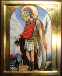 Nr.172. Święty Florian-wym. 40-32-2,5cm